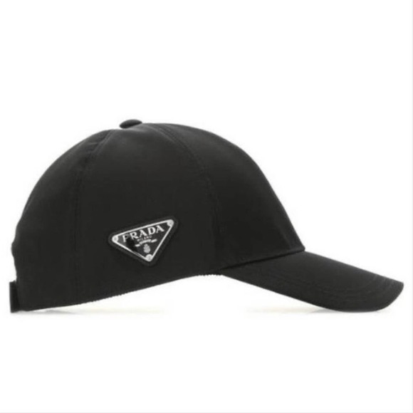 PRADA logo appliqued baseball hat L